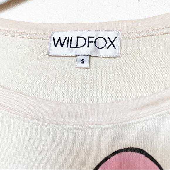 Wildfox Brigitte Lipstick Baggy Beach Sweatshirt Size Small - Picture 5 of 12